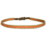 Designed and handwoven to be worn at all times using traditional artisanal handcrafting and techniques that take plenty of time and love This bracelet is handmade using neon polyester threads that glow in the dark!!  Details:  - Handwoven using Polyester  -Can be worn in the water  - Stainless steel "LeJu London" logo/tag  - Width 5mm