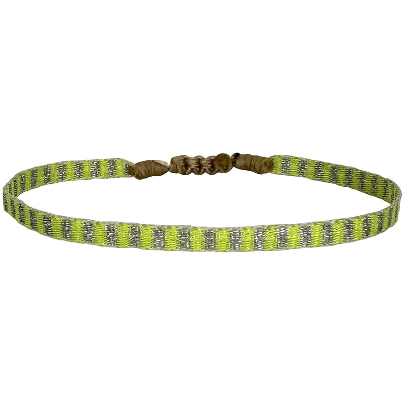 Designed and handwoven to be worn at all times using traditional artisanal handcrafting and techniques that take plenty of time and love This bracelet is handmade using neon polyester threads that glow in the dark!!  Details:  - Handwoven using Polyester  -Can be worn in the water  - Stainless steel "LeJu London" logo/tag  - Width 5mm