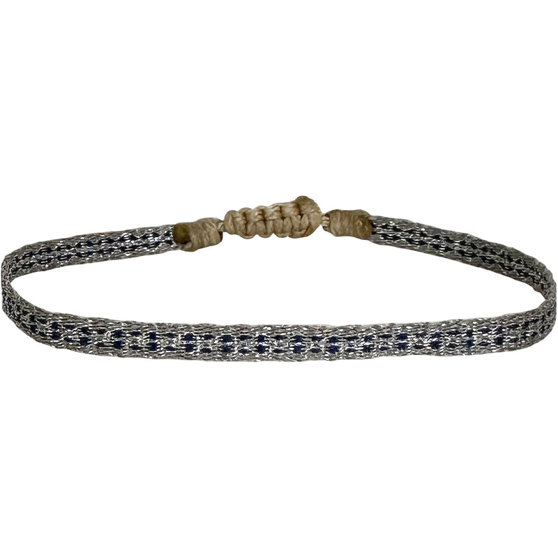 Designed and handwoven to be worn at all times using traditional artisanal handcrafting and techniques that take plenty of time and love  Details:  - Handwoven using Polyester  -Can be worn in the water  - Stainless steel "LeJu London" logo/tag  - Width 3mm