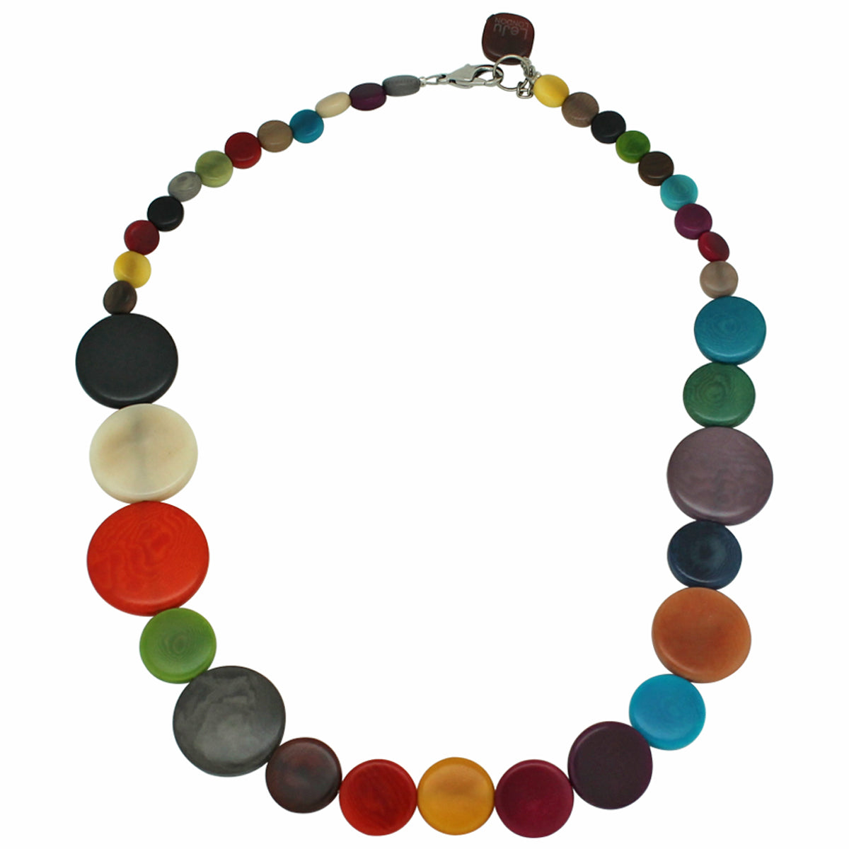 MULTICOLOUR VEGETABLE IVORY NECKLACE