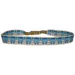 HANDMADE BASIC BRACELET UN BLUES AND CREAM