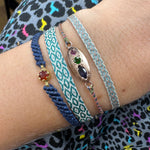 BASIC HANDWOVEN  BRACELET IN GREEN TONES