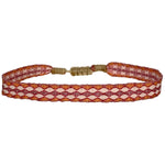 BASIC HANDWOVEN SPARKLE BRACELET IN PINK TONES