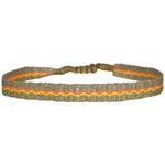 BASIC NEON HANDWOVEN BRACELET IN GOLD , YELLOW AND ORANGE