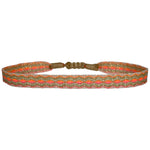 HANDWOVEN BASIC BRACELET IN NEON PINK AND GOLD