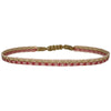HANDWOVEN BASIC SPARKLE BRACELET IN PINK AND GOLD