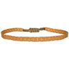 BASIC HANDWOVEN BRACELET IN GOLD AND ORANGE