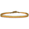 BASIC NEON HANDWOVEN BRACELET IN GOLD, YELLOW AND ORANGE