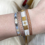 HANDWOVEN BASIC BRACELET IN COPPER AND GOLD