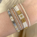 BASIC HANDWOVEN BRACELET IN COPPER TONES