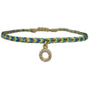 PETITE HANDMADE BRACELET FEATURING LETTER O ZIRCON CHARM
