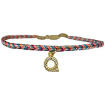 PETITE HANDMADE BRACELET FEATURING LETTER Q ZIRCON CHARM