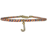 PETITE HANDMADE BRACELET FEATURING LETTER J ZIRCON CHARM