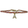 PETITE HANDMADE BRACELET FEATURING LETTER A ZIRCON CHARM