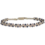 HANDMADE MARA BRACELET FEATURING SPINEL SEMI-PRECIOUS STONES AND GOLD FILLED BEADS