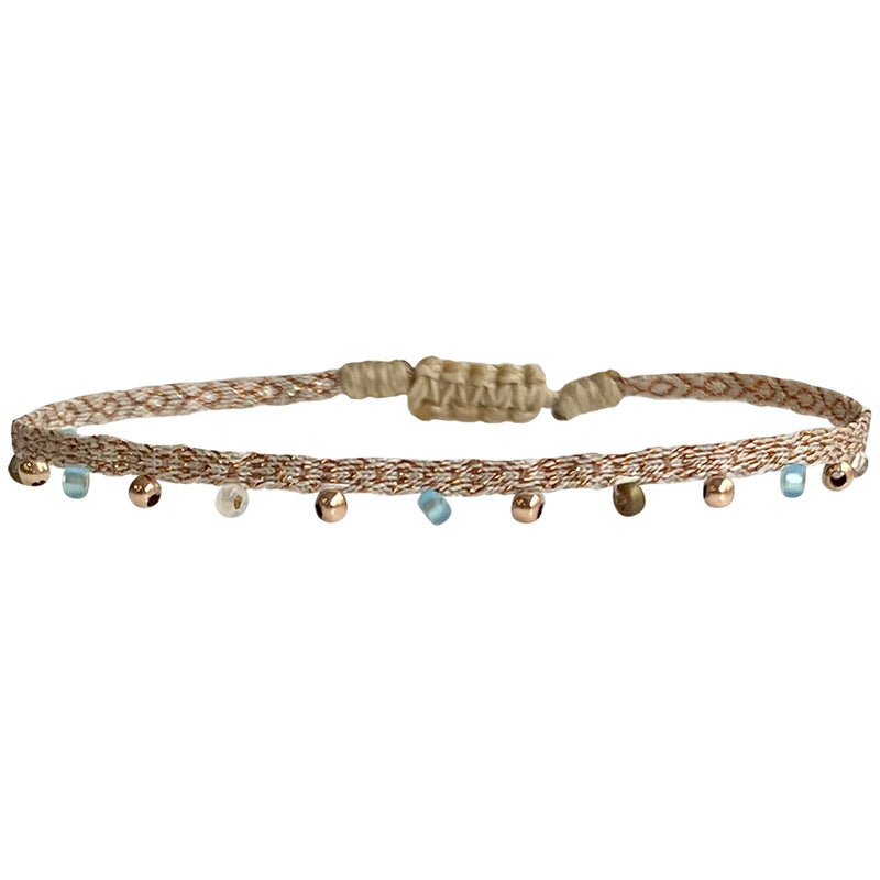 HANDMADE BEADS BRACELET IN NEUTRAL TONES