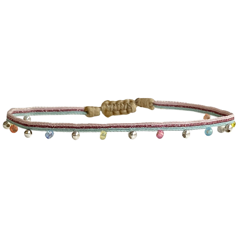 HANDMADE BEADS BRACELET IN PASTEL TONES