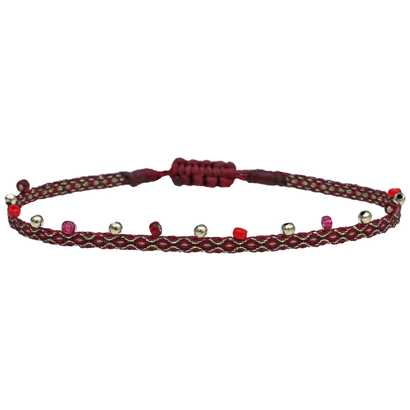COLORS BRACELET IN BURGUNDY TONES