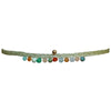 HANDMADE PEACOCK BRACELET IN GREEN AND GOLD TONES
