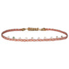 STONE BRACELET IN ORANGE AND SILVER TONES