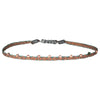 STONE BRACELET IN COPPPER AND ROSE GOLD TONES