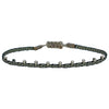 STONE BRACELET IN BLACK AND GOLD TONES