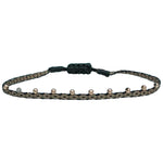 STONES BRACELET IN COPPER AND BLACK TONES