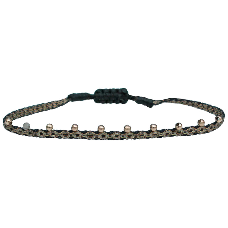 STONES BRACELET IN COPPER AND BLACK TONES