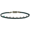 STONE BRACELET IN AQUA AND BLACK TONES