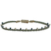 COLOURFUL HANDWOVEN BRACELET IN BLACK AND GOLD TONES