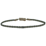 HANDWOVEN BLACK DIAMOND BRACELET IN DARK TONES