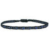 HANDWOVEN BRACELET WITH LAPIS LAZULI IN DARK TONES
