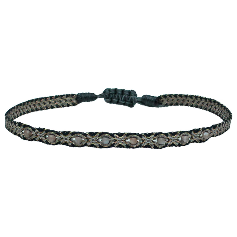 BE EXPRESSIVE WITH CHOCOLATE MOONSTONE HANDMADE BRACELET