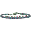 HANDMADE CHIC BRACELET IN BLUE, FUCHSIA AND SILVER