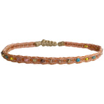 HANDMADE MIX BRACELET IN PINK AND ORANGE TONES