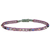 HANDMADE COLOURFUL BRACELET IN PURPLE TONES