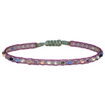 HANDMADE COLOURFUL BRACELET IN PURPLE TONES