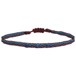 HANDWOVEN BRACELET WITH 3 LAPIS LAZULI STONES