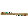 HANDMADE PEACOCK BRACELET IN GOLD TONES FEATURING GEMSTONES AND GOLD DETAIL