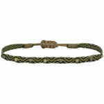 INTERMIXED HANDWOVEN BRACELET IN GOLD TONES