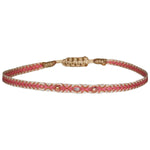 GREY DIAMOND BRACELET IN PINK & BEIGE TONES