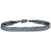 HANDWOVEN BRACELET IN AQUA TONES AND GOLD DETAILS FOR HIM