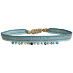 HANDMADE CHIC BRACELET IN BLUE AND SILVER