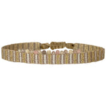 This elegant bracelet is designed for everyday wear. Its simple design, as well as its versatility, make it a perfect gift for any occasion.  It's Set With a Beautiful Array Of intermixed semi-precious stones and handwoven using polyester threads.   Details:  -Intermixed semi-precious stones  -Handwoven using polyester threads  -Adjustable bracelet   -Width:0.7 cm   -Can be worn in the water