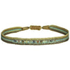 COLOURZIP HANDMADE BRACELET WITH INTERMIXED STONES IN BLUE AND NEUTRAL TONES