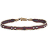 BLACK DIAMOND BRACELET FOR HIM IN RED TONES