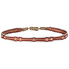 GREY DIAMOND BRACELET FOR HIM IN ORANGE TONES