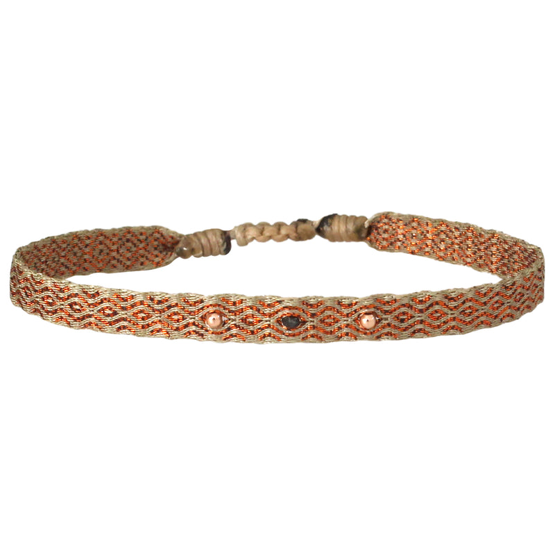HANDWOVEN BLACK DIAMOND BRACELET FOR HIM