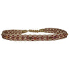 HANDMADE MIX BRACELET IN NEUTRAL TONES WITH INTERMIXED SEMI PRECIOUS STONES AND ROSE GOLD