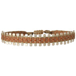 HANDWOVEN PIN BRACELET IN COPPER TONES FOR HIM